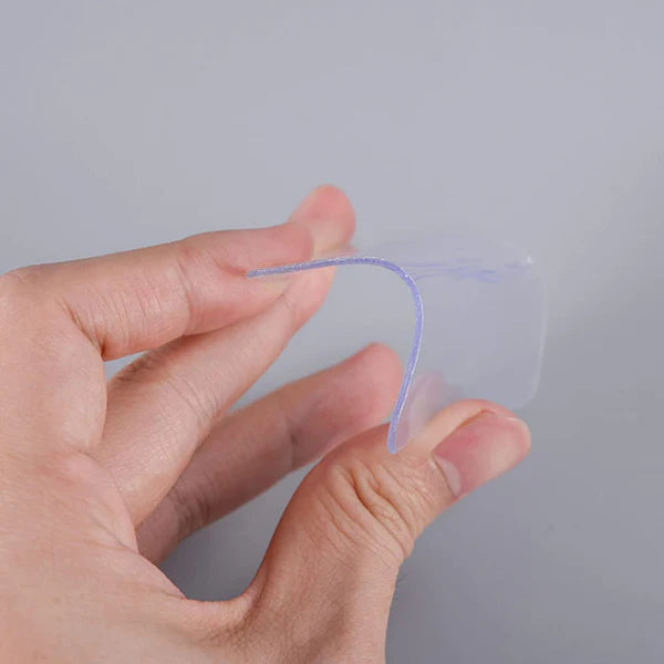 Nano Double-Sided Tape(0.8mm, 5pc) – Strong Waterproof Transparent Adhesive | Traceless, Removable & Reusable Wall Mounting Gel Tape.