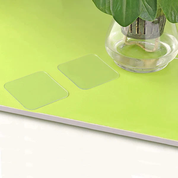 Nano Double-Sided Tape(0.8mm, 5pc) – Strong Waterproof Transparent Adhesive | Traceless, Removable & Reusable Wall Mounting Gel Tape.