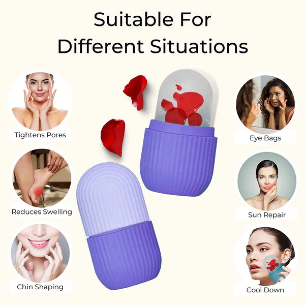 Ice Roller for Face Massager Reusable Face Roller Box