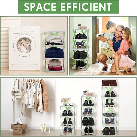 6 Layer Shoe Rack Stand for Home | Space-Saving Shoe Organizer for Entryway & Bedroom