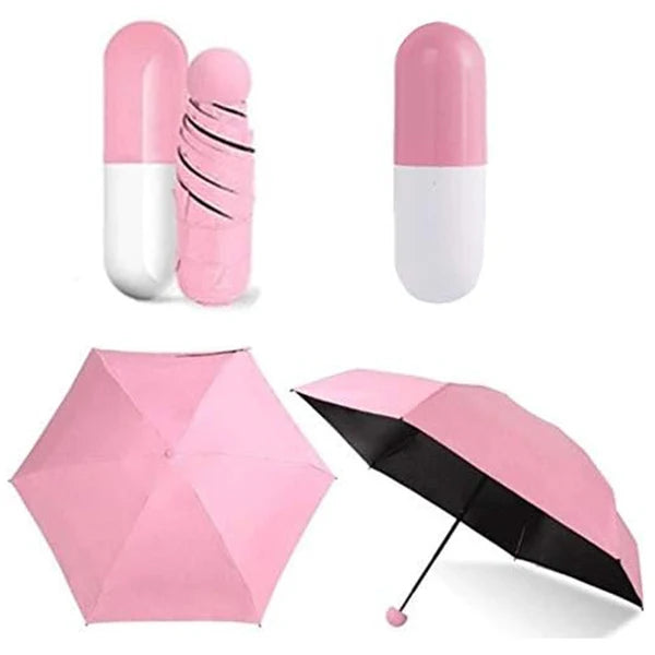 Nylon Fancy Capsule Shape Portable Umbrella