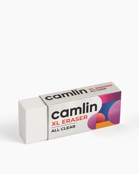 Camlin All Clear Eraser – Smooth, Dust-Free & Gentle Erasing | Single Pack