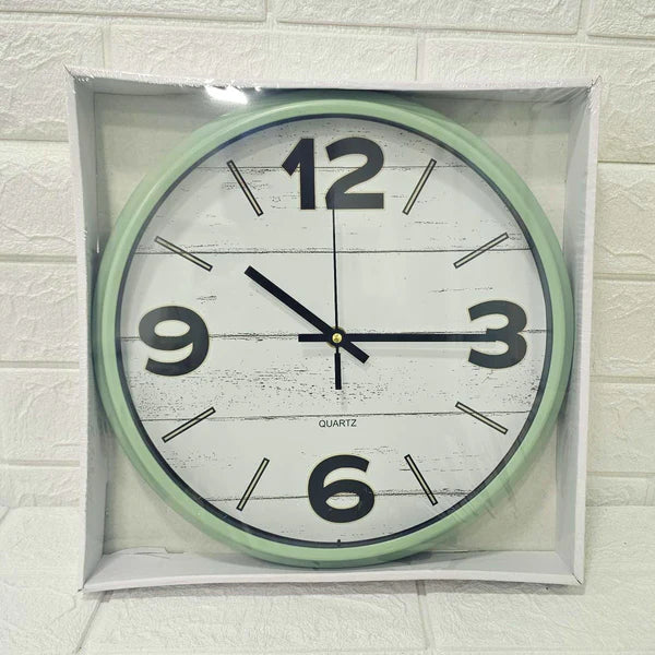 Modern Round Wall Clock – Silent Non-Ticking Quartz Movement | Stylish White Dial with Bold Numbers | Durable & Elegant Home, Office & Bedroom Décor