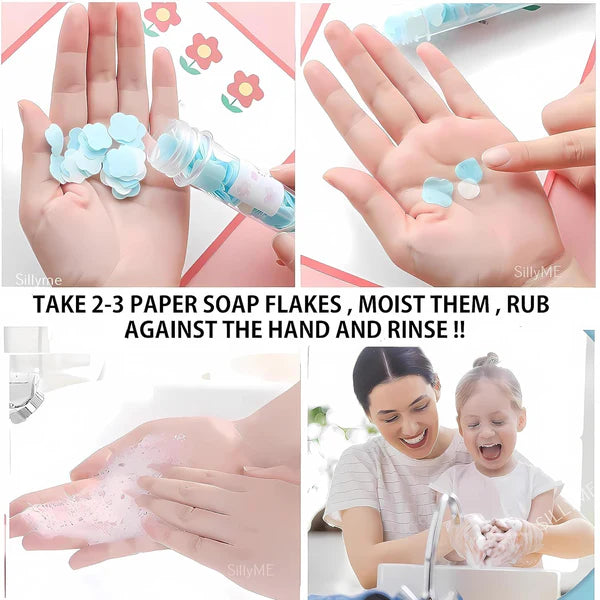 Portable Paper Soap Strips – Travel-Friendly Instant Foaming Hand Wash