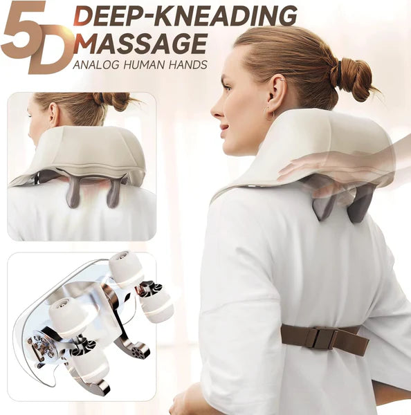 Neck Massager for Pain Relief – Deep Tissue Shiatsu Electric Massager