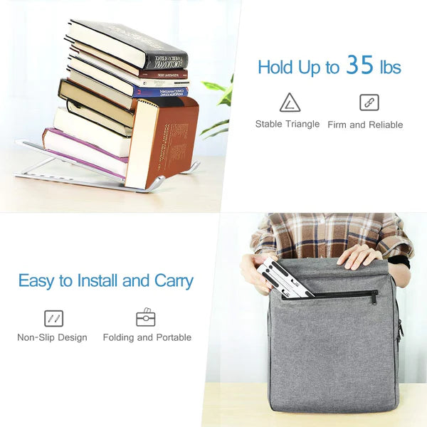 Adjustable Portable Laptop Stand for Desk – Ergonomic & Foldable