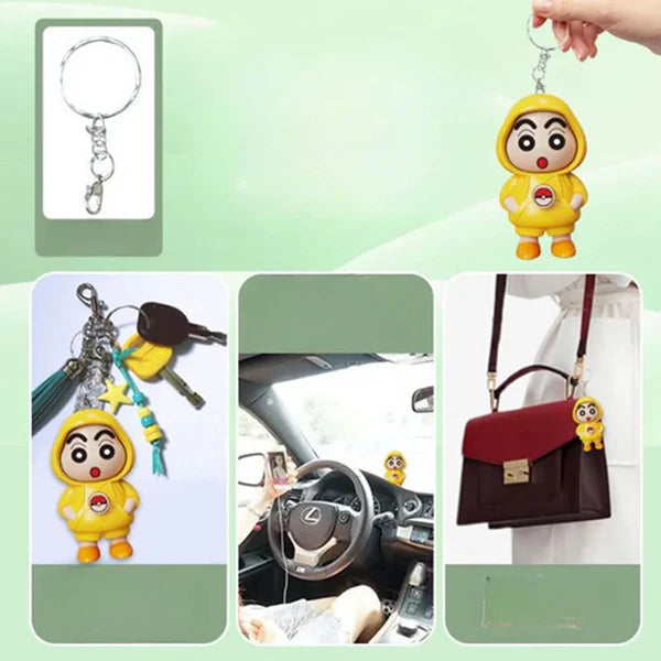 Rotating Face Keychain - 1 Pc