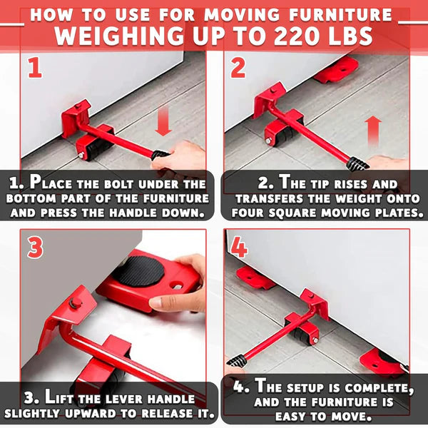 Furniture Lifter Mover Tool Set – Heavy Duty & Easy to Use