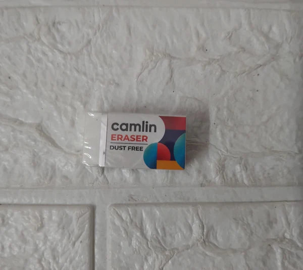 Camlin All Clear Eraser – Smooth, Dust-Free & Gentle Erasing | Single Pack