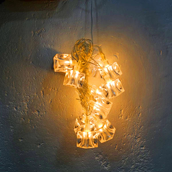 14 Ice Cube Warm LED String Lights