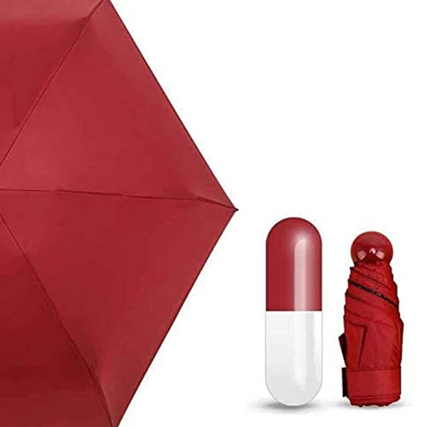 Nylon Fancy Capsule Shape Portable Umbrella