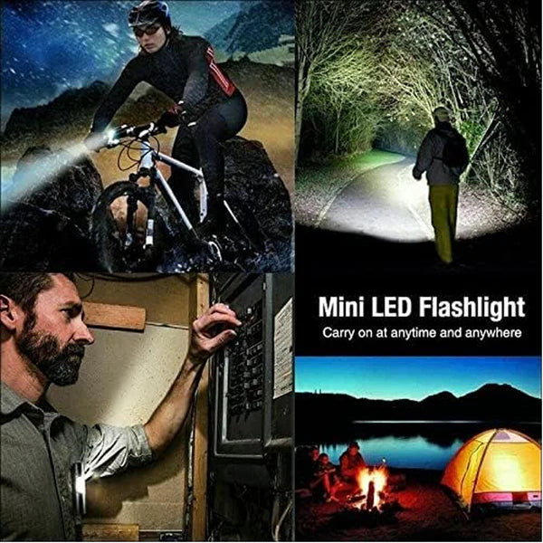 Ultra-Bright LED Flashlight Torch – Rechargeable, Compact & Waterproof | Emergency & Outdoor Use