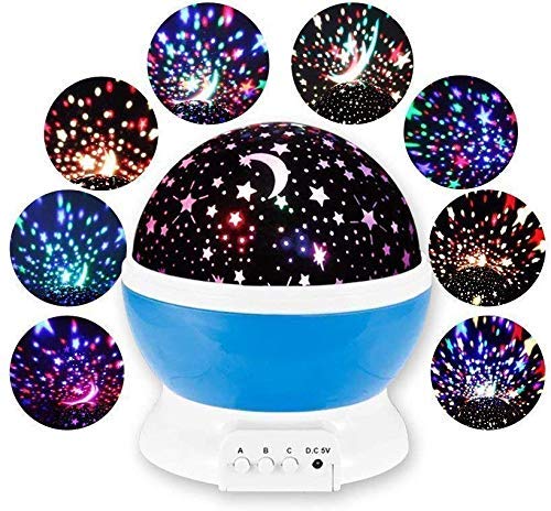 Romantic Sky Star Master Night Light Projector Lamp with USB LED Rotation (Multi)