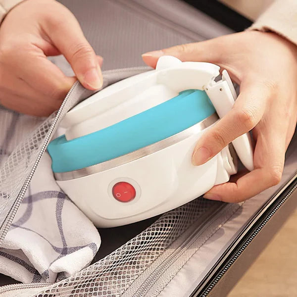 Foldable Electric Silicone Kettle for Travel & Camping – Dual Voltage, Fast Boil