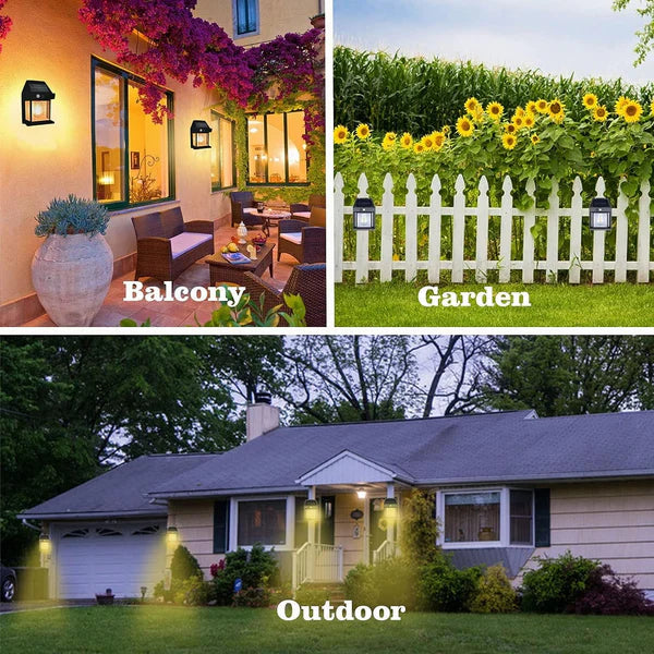 Solar Wall Lights Outdoor with Motion Sensor – Waterproof LED Security Lights for Garden, Pathway, Yard & Home