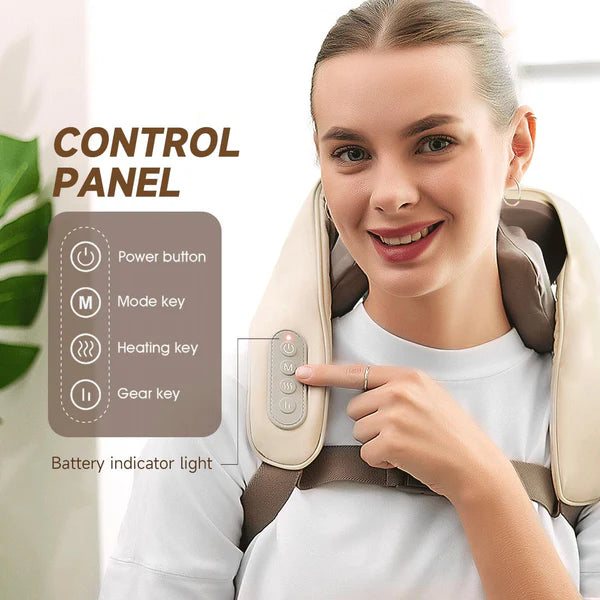 Neck Massager for Pain Relief – Deep Tissue Shiatsu Electric Massager