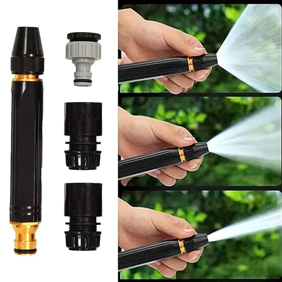 High Pressure Water Gun Nozzle – Adjustable Jet Spray for Car & Garden