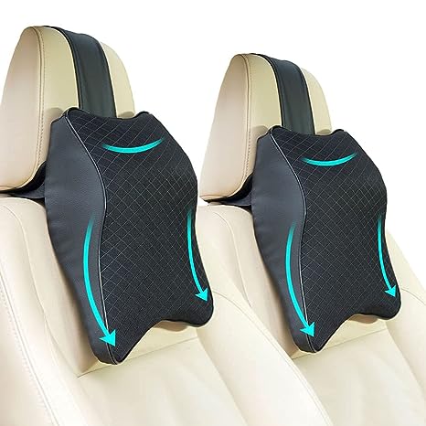 Car Headrest Pillow – Neck Support for Driver & Front Passenger