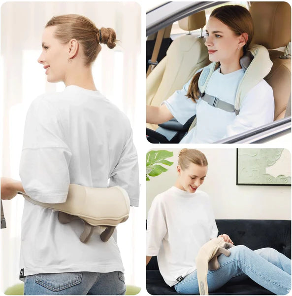 Neck Massager for Pain Relief – Deep Tissue Shiatsu Electric Massager