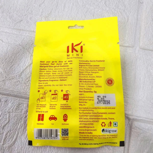 Gel Air Freshener Pouch – Long-Lasting Aroma up to 21 Days | Car, Wardrobe, Bathroom & Office Freshener (Velvet Ember, Ivory Cloud, Silk Rose, Marigold Glow)