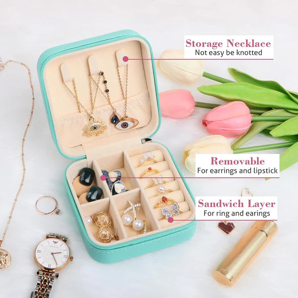 Portable Travel Mini Jewelry Box