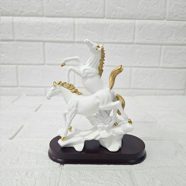 Running Horse Statue for Home & Office – Vaastu Shastra Decorative Showpiece for Wealth, Success & Prosperity (Black, Made in India)