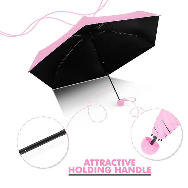 Nylon Fancy Capsule Shape Portable Umbrella
