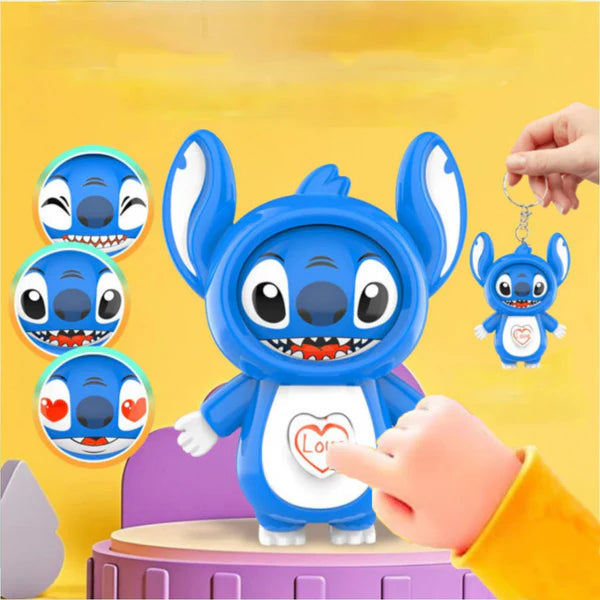 Rotating Face Keychain - 1 Pc