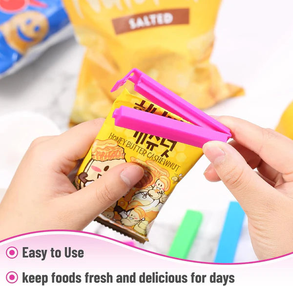 Food Bag Sealing Clips (18 Pcs, Multicolor)