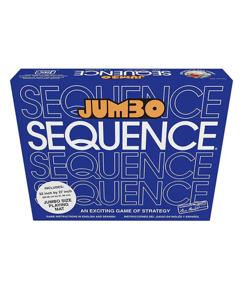 Jumbo Sequence Game 55209 β Strategic Family Board Game for Kids & Adults | Fun, Learning & Entertainment
