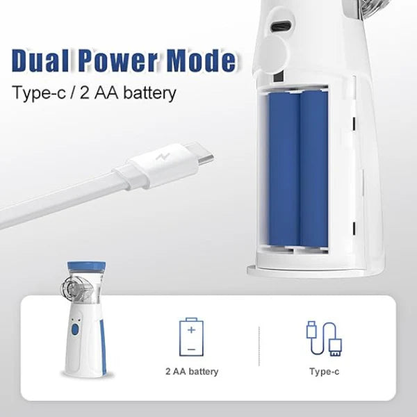 Portable Silent Nebulizer for Kids & Adults β USB & Battery Operated