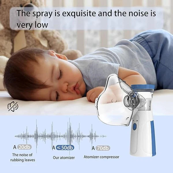 Portable Silent Nebulizer for Kids & Adults β USB & Battery Operated