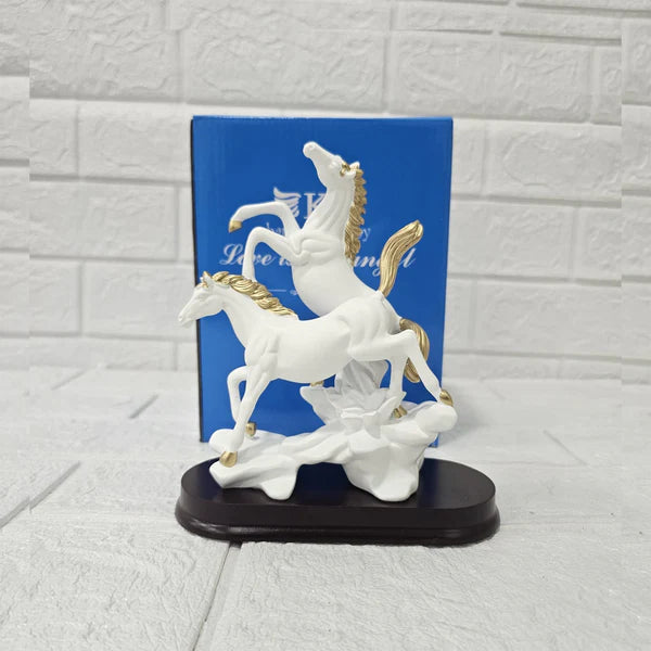 Running Horse Statue for Home & Office – Vaastu Shastra Decorative Showpiece for Wealth, Success & Prosperity (Black, Made in India)