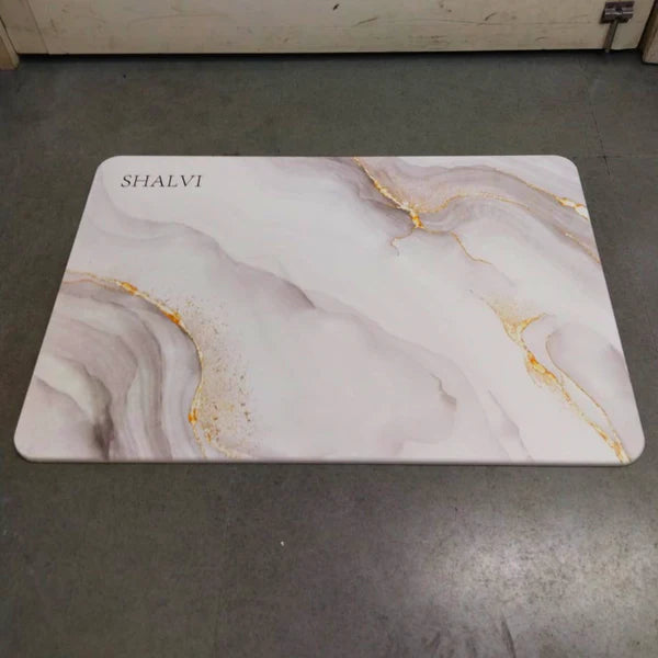 Diatomaceous Earth Stone Bath Mat β Ultra Absorbent, Fast Drying, Non-Slip Pink Marble Bathroom Mat | Luxury & Eco-Friendly