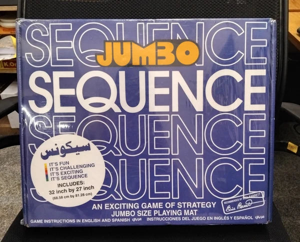 Jumbo Sequence Game 55209 β Strategic Family Board Game for Kids & Adults | Fun, Learning & Entertainment