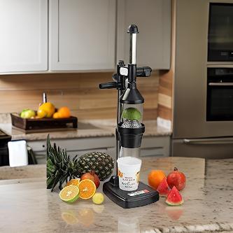 Heavy Duty Hand Press Juicer Machine – Manual Fruit Juicer for Oranges, Pomegranate, Citrus | 12-Month Warranty | Stainless Steel & Cast Iron