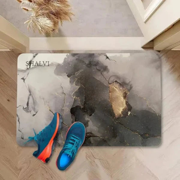Diatomaceous Earth Stone Bath Mat β Ultra Absorbent, Fast Drying, Non-Slip Pink Marble Bathroom Mat | Luxury & Eco-Friendly