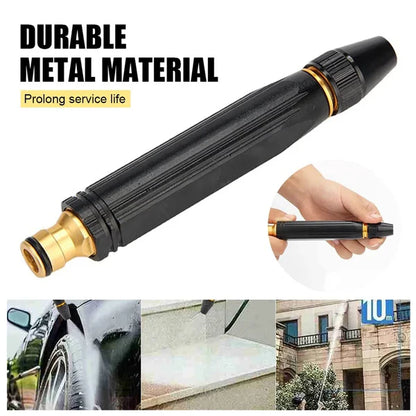 High Pressure Water Gun Nozzle – Adjustable Jet Spray for Car & Garden