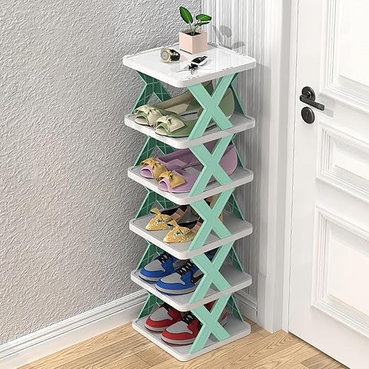 6 Layer Shoe Rack Stand for Home | Space-Saving Shoe Organizer for Entryway & Bedroom