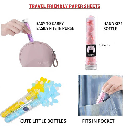 Portable Paper Soap Strips – Travel-Friendly Instant Foaming Hand Wash