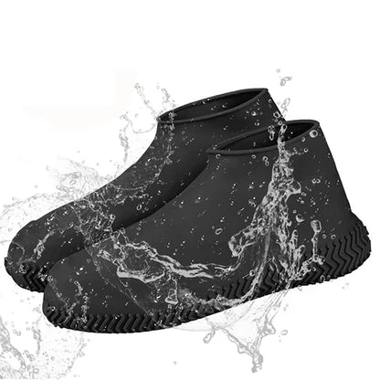 Premium Waterproof Silicone Shoe Covers – Reusable, Foldable, Anti-Slip Rain Boot Protectors (Large Size)