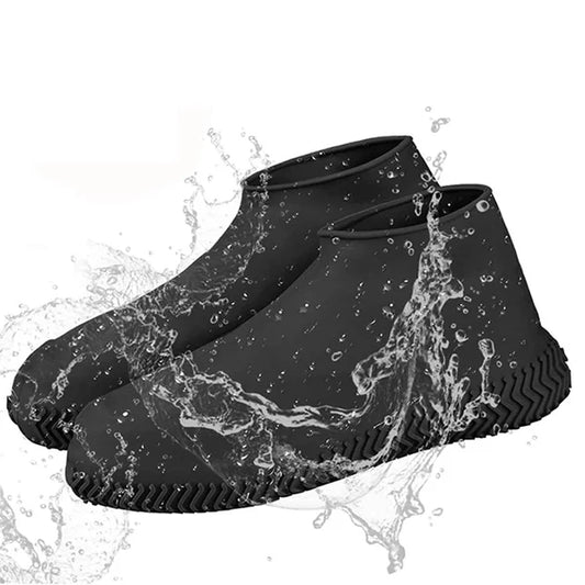 Premium Waterproof Silicone Shoe Covers – Reusable, Foldable, Anti-Slip Rain Boot Protectors (Large Size)