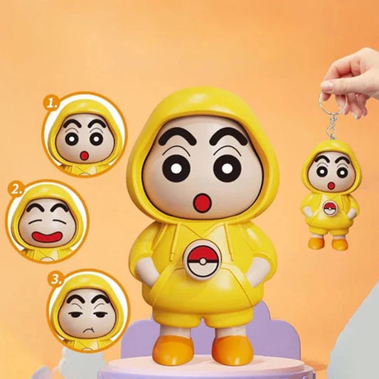 Rotating Face Keychain - 1 Pc