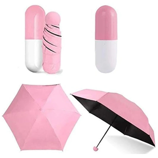 Nylon Fancy Capsule Shape Portable Umbrella