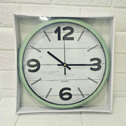 Modern Round Wall Clock – Silent Non-Ticking Quartz Movement | Stylish White Dial with Bold Numbers | Durable & Elegant Home, Office & Bedroom Décor