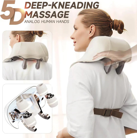 Neck Massager for Pain Relief – Deep Tissue Shiatsu Electric Massager