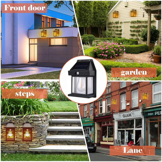 Solar Wall Lights Outdoor with Motion Sensor – Waterproof LED Security Lights for Garden, Pathway, Yard & Home