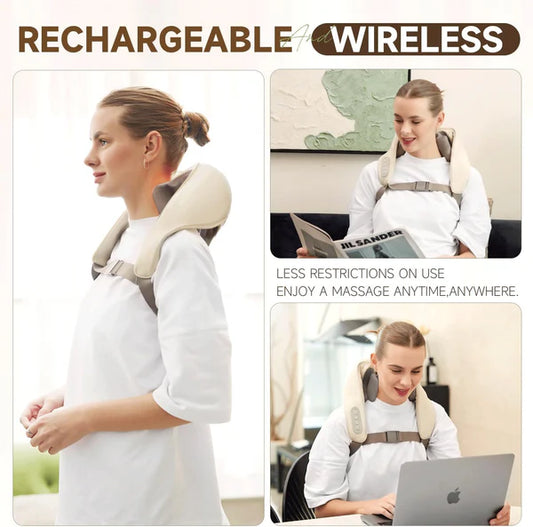 Neck Massager for Pain Relief – Deep Tissue Shiatsu Electric Massager