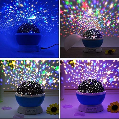Romantic Sky Star Master Night Light Projector Lamp with USB LED Rotation (Multi)