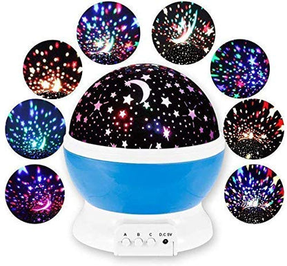 Romantic Sky Star Master Night Light Projector Lamp with USB LED Rotation (Multi)